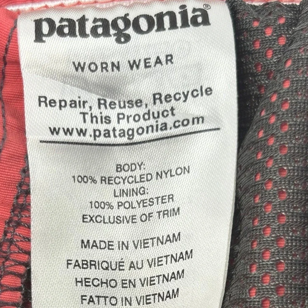 Patagonia Baggies Swim Trunks Youth Large Coral Lined Elastic Waist Shorts Kids